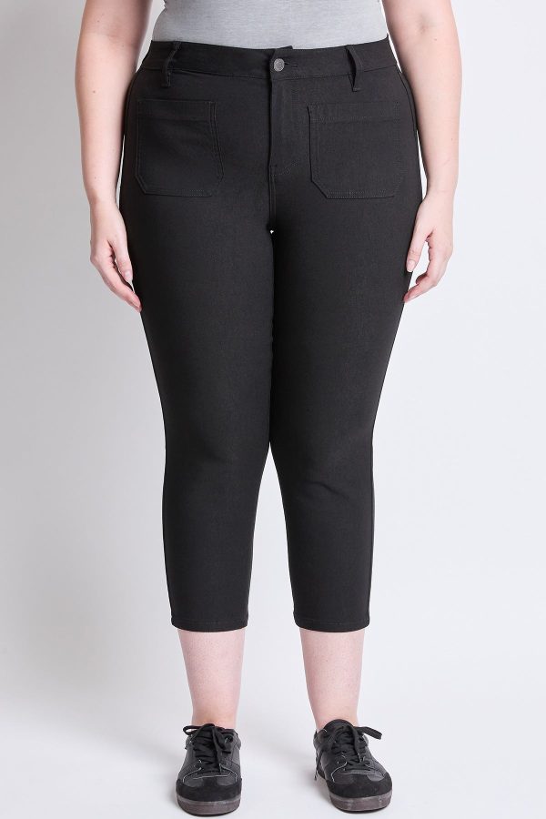 Women's Plus Hyperstretch Crop Straight Leg Pants - Image 2