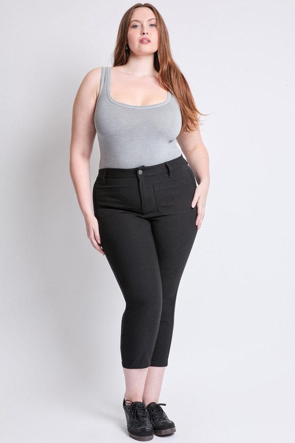 Women's Plus Hyperstretch Crop Straight Leg Pants - Image 5