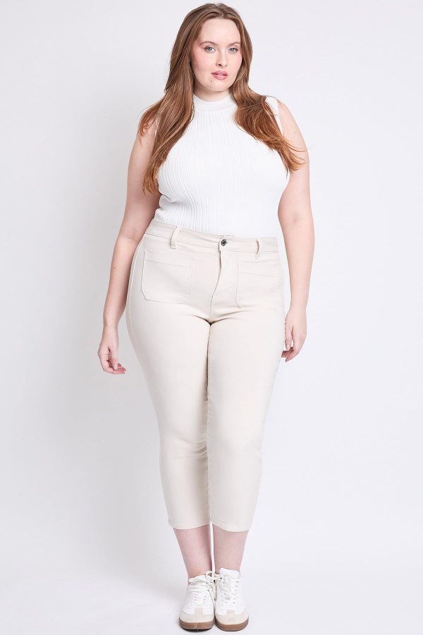 Women's Plus Hyperstretch Crop Straight Leg Pants - Image 6