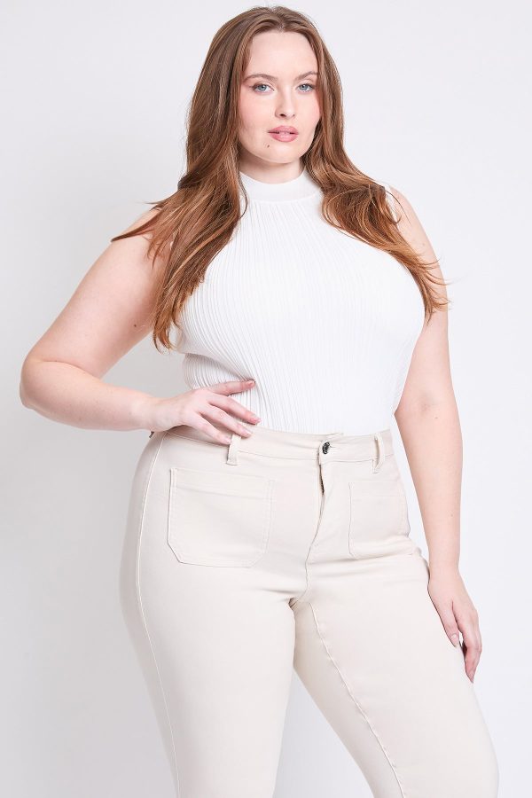 Women's Plus Hyperstretch Crop Straight Leg Pants - Image 3