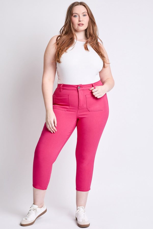 Women's Plus Hyperstretch Crop Straight Leg Pants - Image 6