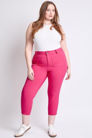 Women's Plus Hyperstretch Crop Straight Leg Pants