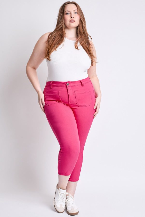 Women's Plus Hyperstretch Crop Straight Leg Pants - Image 7