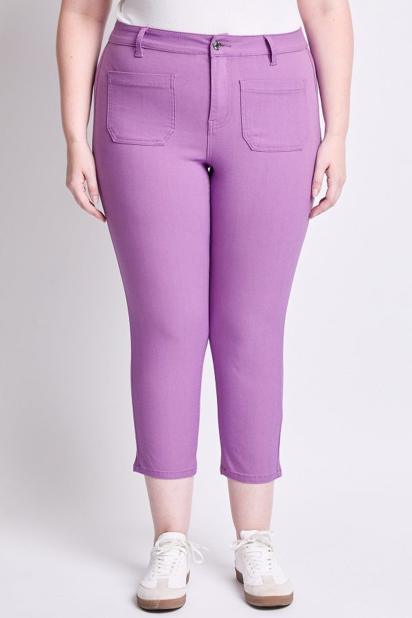 Women's Plus Hyperstretch Crop Straight Leg Pants - Image 2