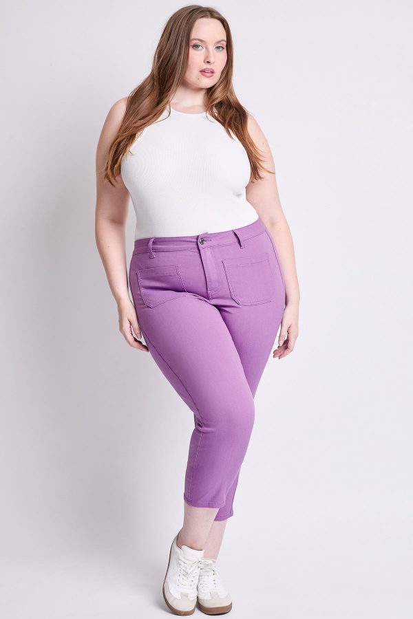 Women's Plus Hyperstretch Crop Straight Leg Pants - Image 5