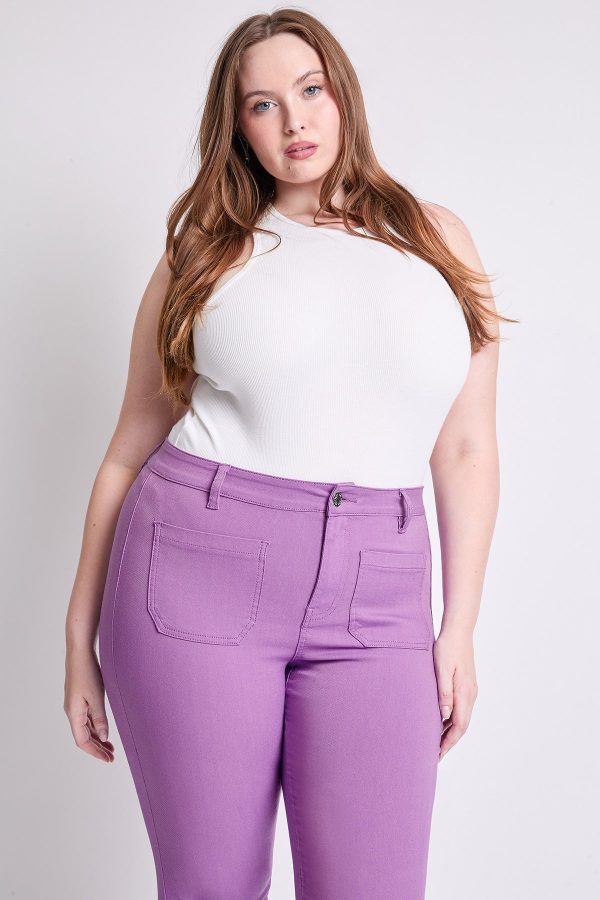 Women's Plus Hyperstretch Crop Straight Leg Pants - Image 6