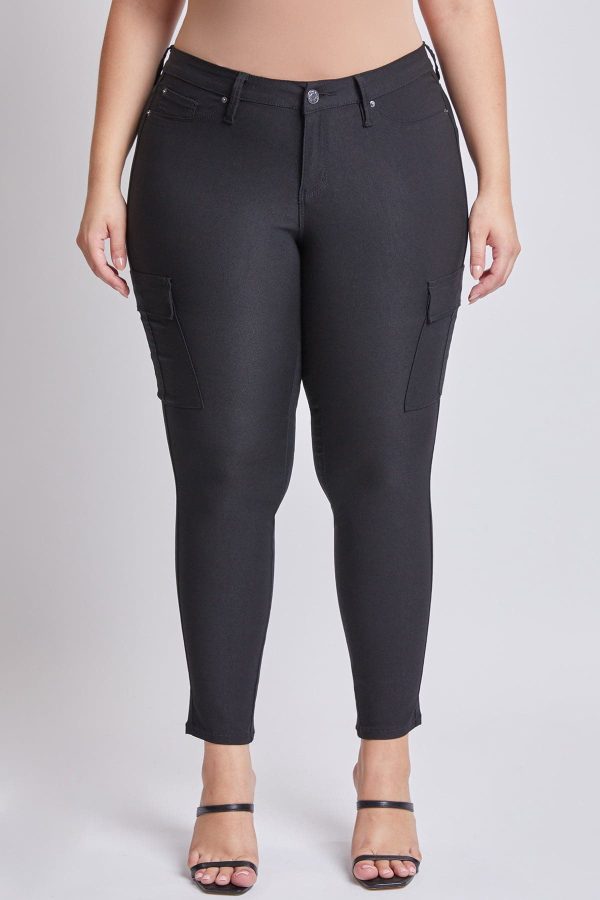 Women's Plus Hyperstretch Skinny Cargo Pants - Image 2
