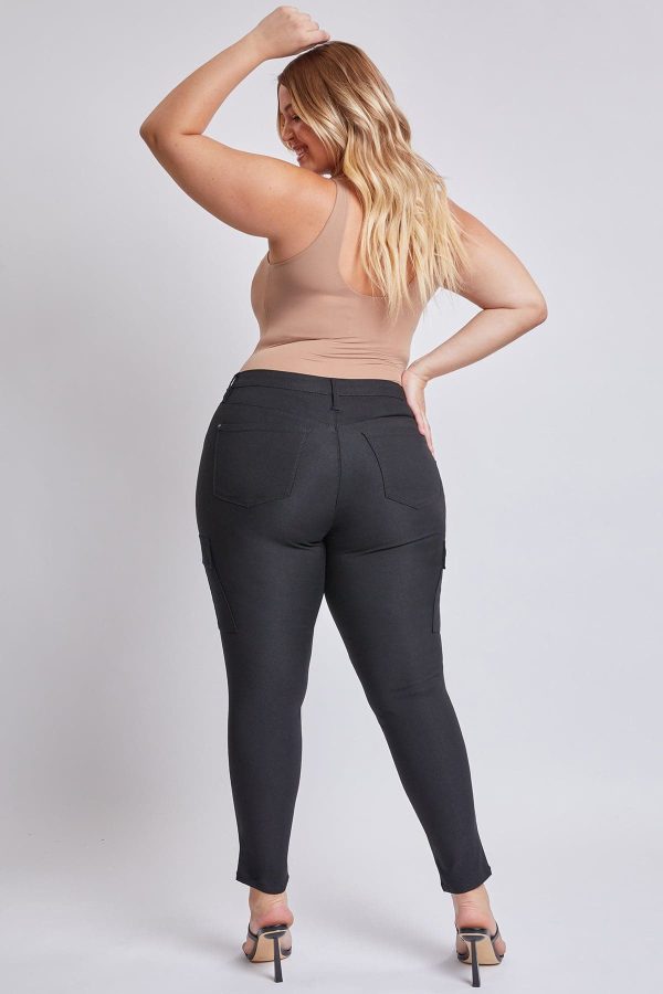 Women's Plus Hyperstretch Skinny Cargo Pants - Image 5