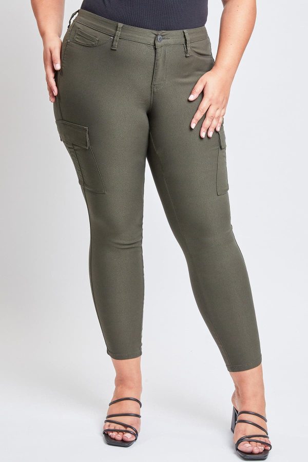 Women's Plus Hyperstretch Skinny Cargo Pants - Image 3