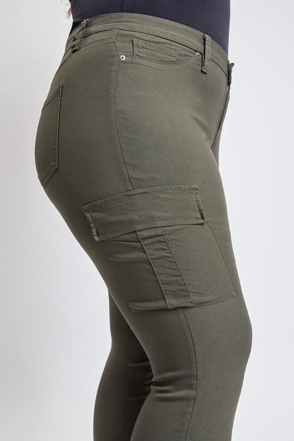 Women's Plus Hyperstretch Skinny Cargo Pants - Image 5