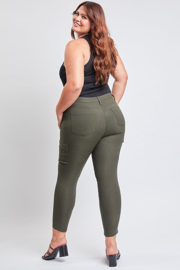 Women's Plus Hyperstretch Skinny Cargo Pants - Image 2