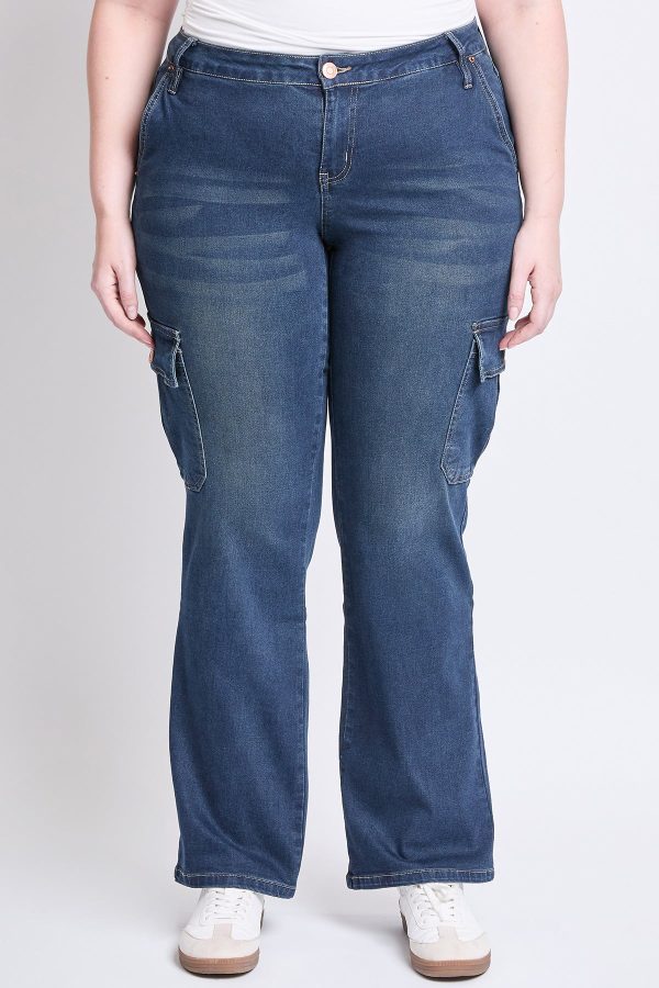 Women's Plus Low Rise Straight Leg Skater Jeans - Image 2