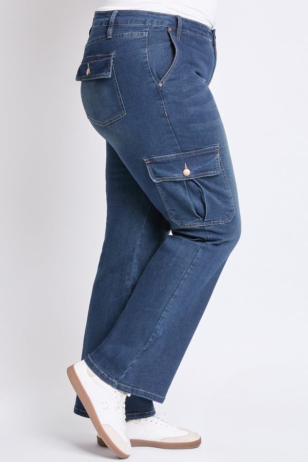 Women's Plus Low Rise Straight Leg Skater Jeans - Image 3