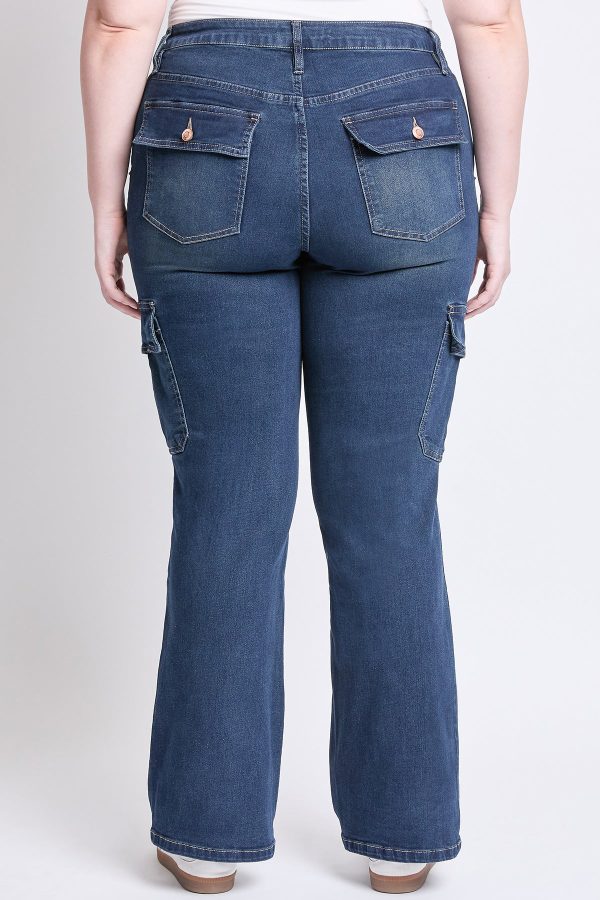 Women's Plus Low Rise Straight Leg Skater Jeans - Image 4
