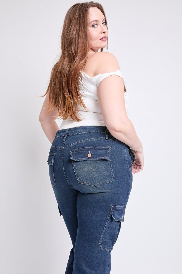 Women's Plus Low Rise Straight Leg Skater Jeans - Image 6