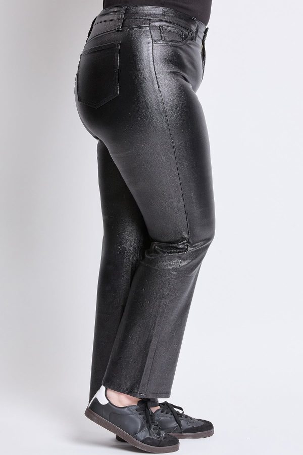 Women's Plus Hyperstretch Straight Leg Metallic Pant - Image 4