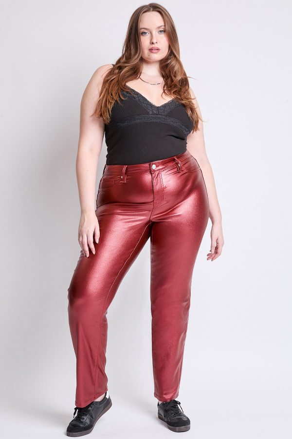 Women's Plus Hyperstretch Straight Leg Metallic Pant - Image 6