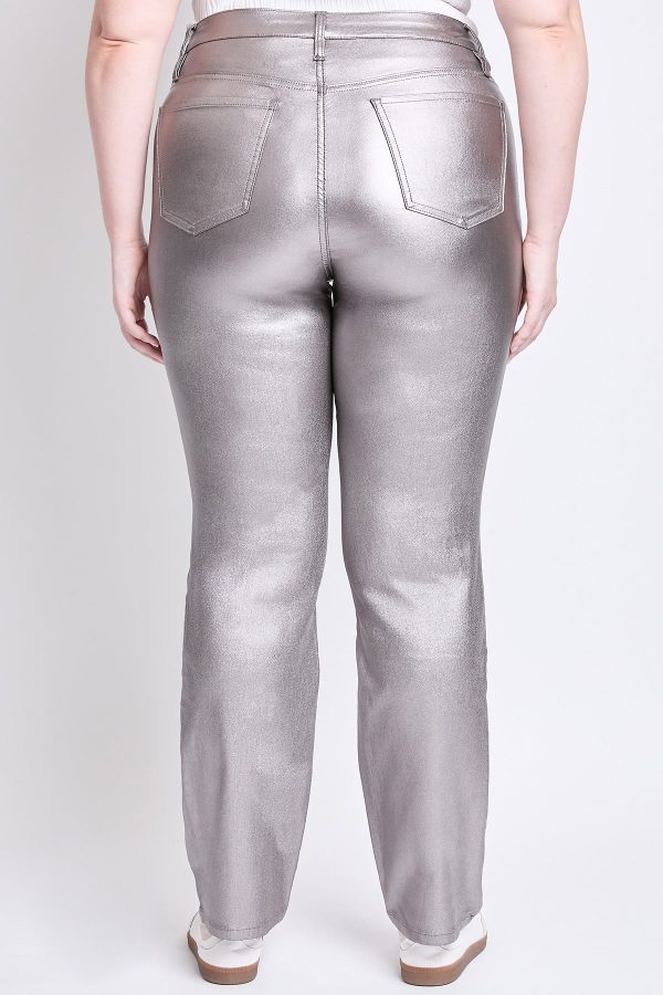 Women's Plus Hyperstretch Straight Leg Metallic Pant - Image 5