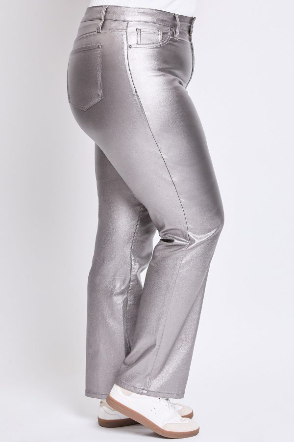 Women's Plus Hyperstretch Straight Leg Metallic Pant - Image 4