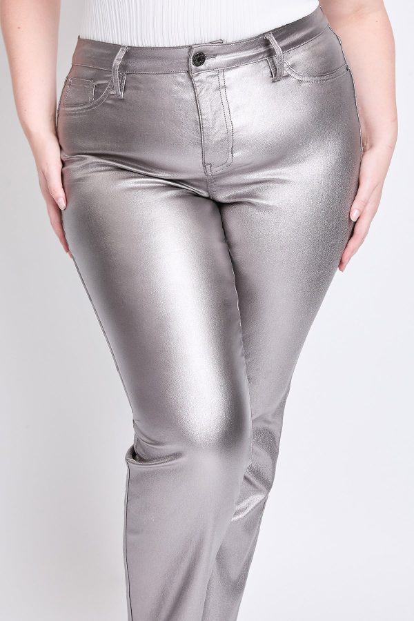 Women's Plus Hyperstretch Straight Leg Metallic Pant - Image 3