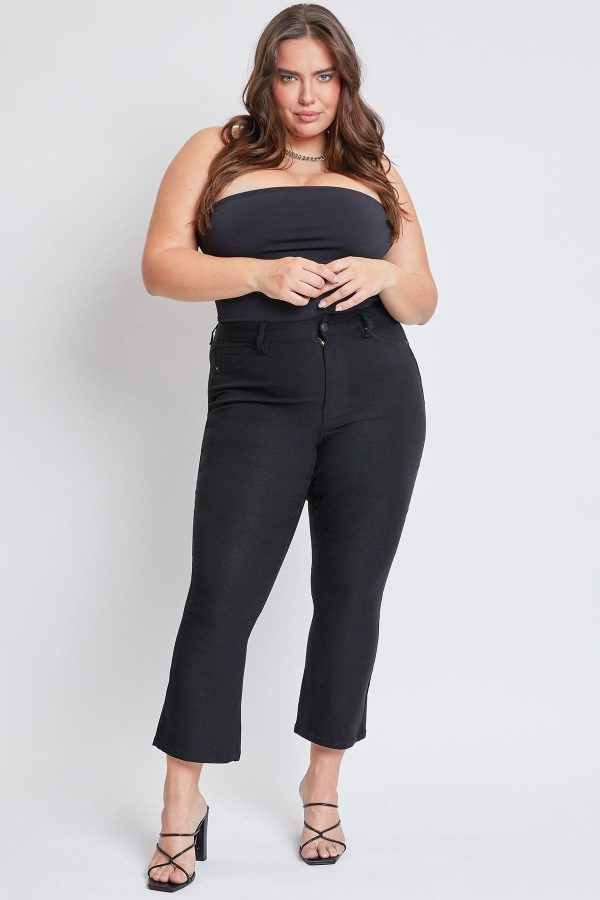 Women's Plus Hyperstretch Cropped Kick Flare Pants - Image 4