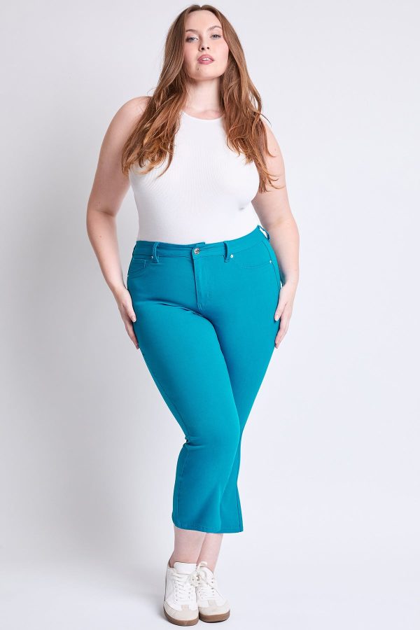 Women's Plus Hyperstretch Cropped Kick Flare Pants - Image 6