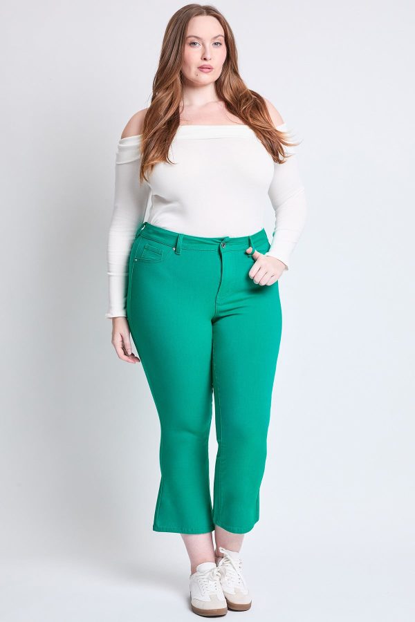 Women's Plus Hyperstretch Cropped Kick Flare Pants - Image 5