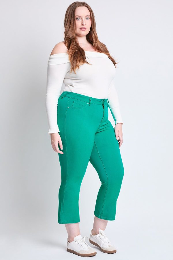 Women's Plus Hyperstretch Cropped Kick Flare Pants - Image 6