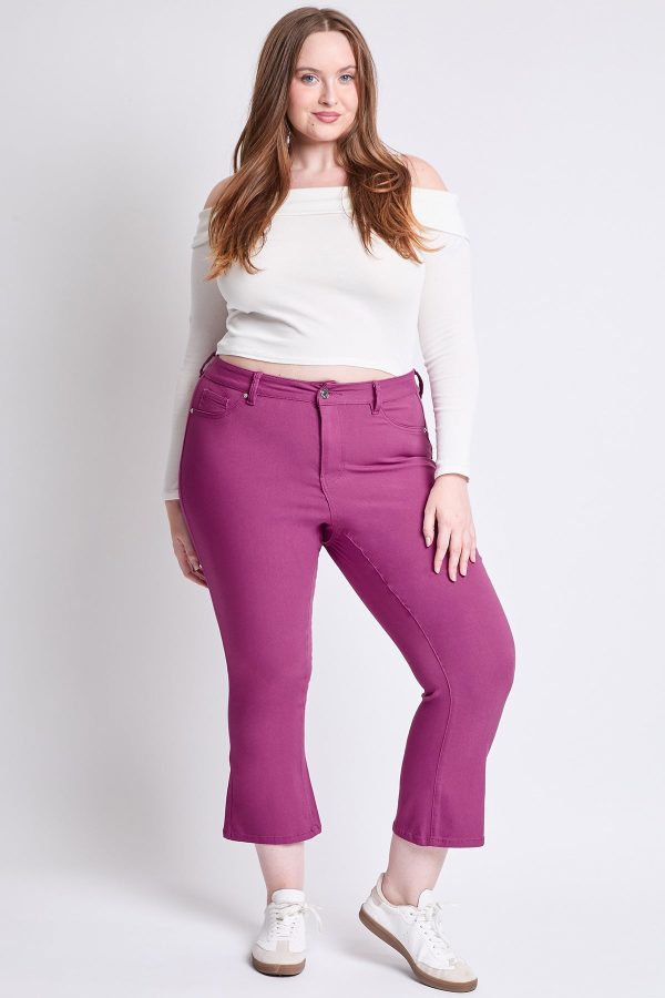 Women's Plus Hyperstretch Cropped Kick Flare Pants - Image 6