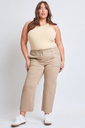 Women's Plus High Rise Straight Leg Jogger Pant