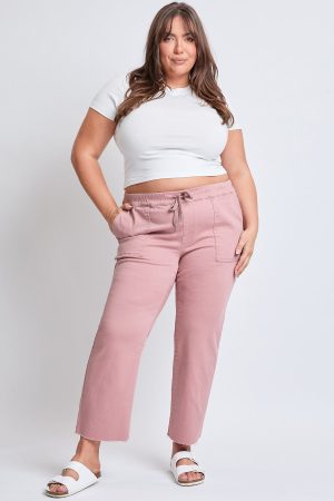 Women's Plus High Rise Straight Leg Jogger Pant