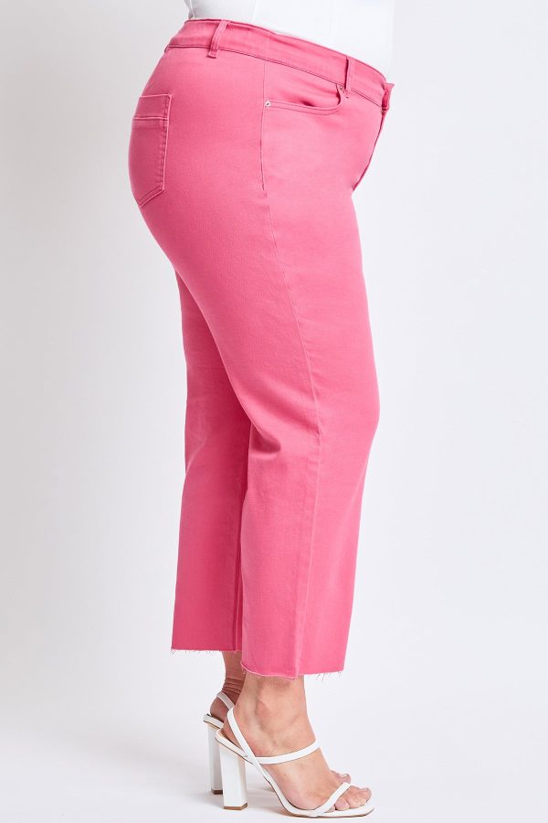 Women's Plus Hyperstretch Cropped Wide Leg Pants - Image 4