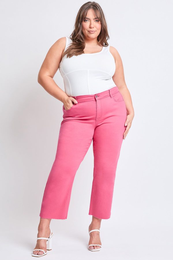 Women's Plus Hyperstretch Cropped Wide Leg Pants - Image 5