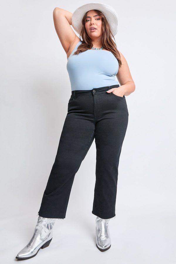 Women's Plus Hyperstretch Cropped Wide Leg Pants - Image 7