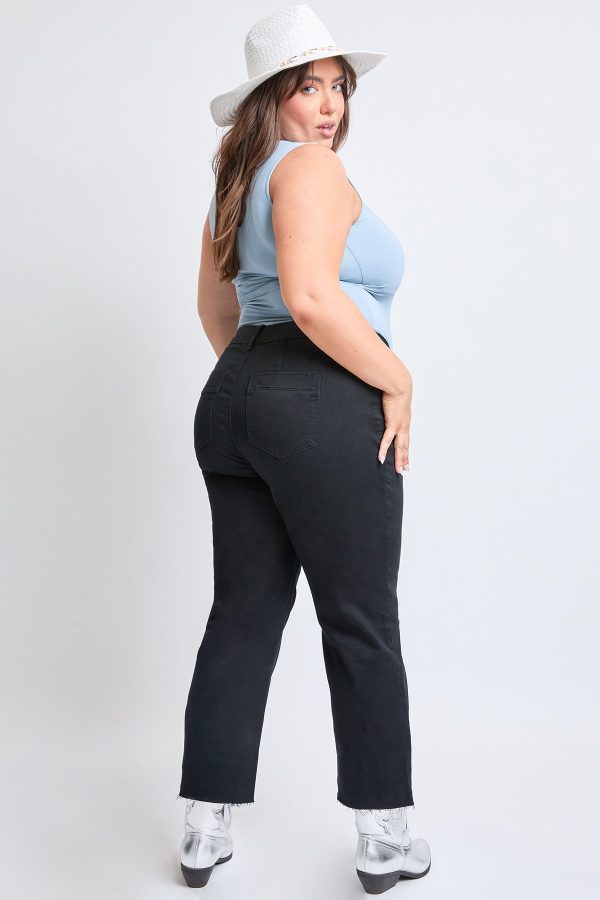 Women's Plus Hyperstretch Cropped Wide Leg Pants - Image 3