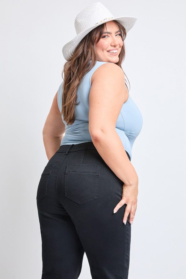 Women's Plus Hyperstretch Cropped Wide Leg Pants - Image 5
