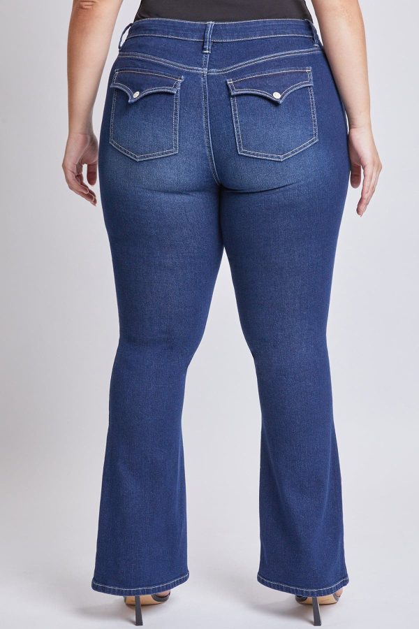 Women's Plus Size Sustainable Mid Rise Bootcut Jeans - Image 5