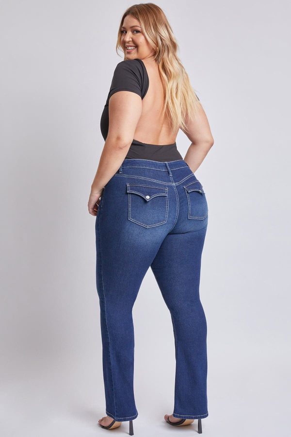 Women's Plus Size Sustainable Mid Rise Bootcut Jeans - Image 9