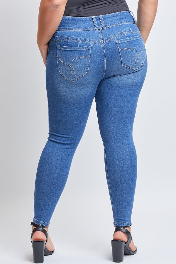 Women's Plus WannaBettaButt Skinny Jeans - Image 4