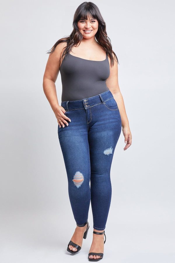 Women's Plus WannaBettaButt Skinny Jeans - Image 4
