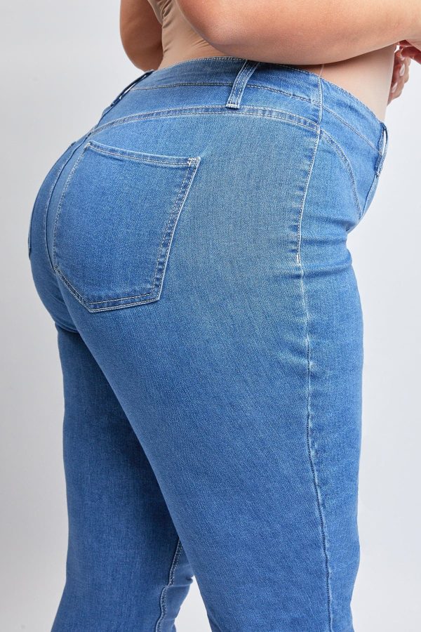 Women's Plus  Flare Jeans with Front Seam - Image 6