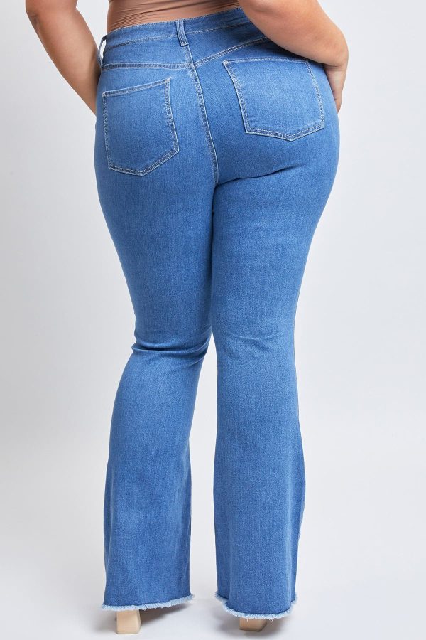 Women's Plus  Flare Jeans with Front Seam - Image 5