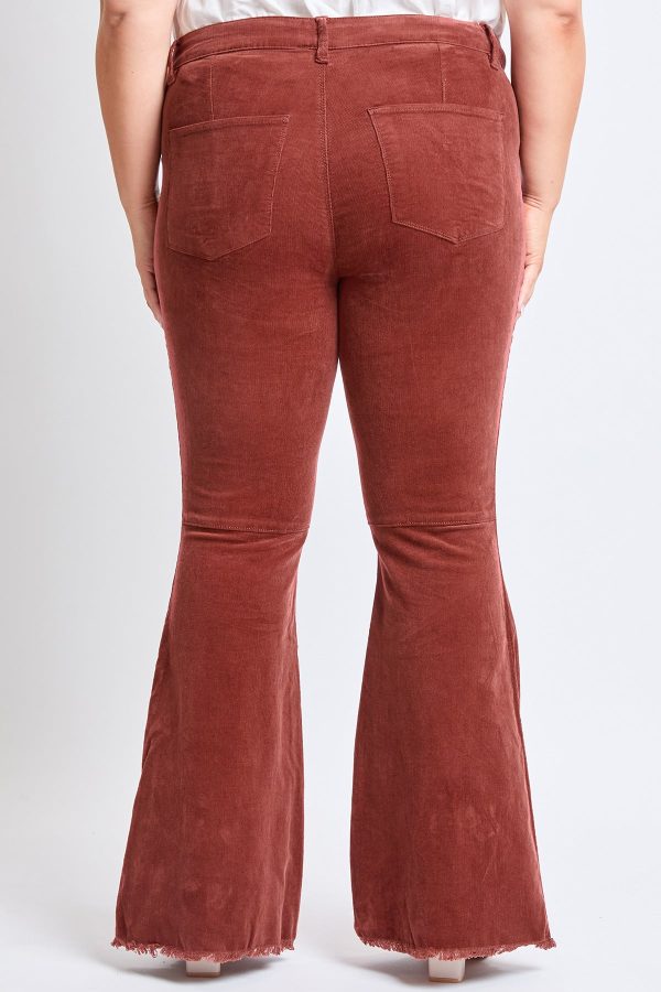 Women's Plus Corduroy Flare Pants - Image 2
