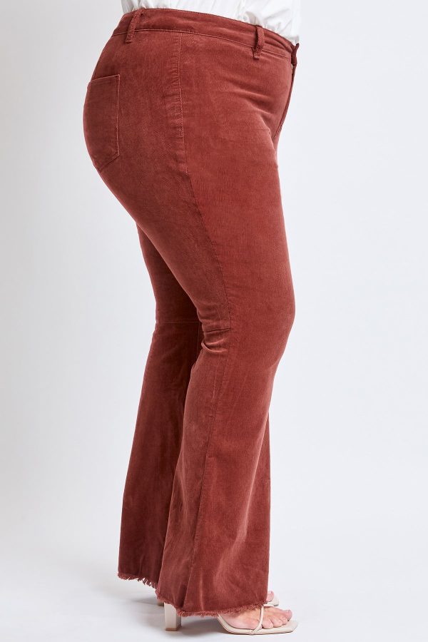 Women's Plus Corduroy Flare Pants - Image 3