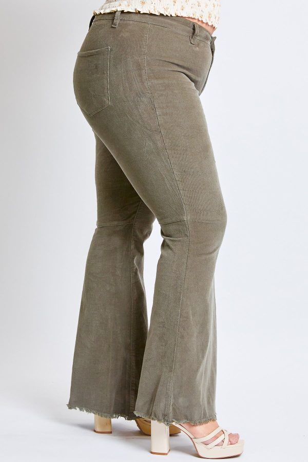 Women's Plus Corduroy Flare Pants - Image 4