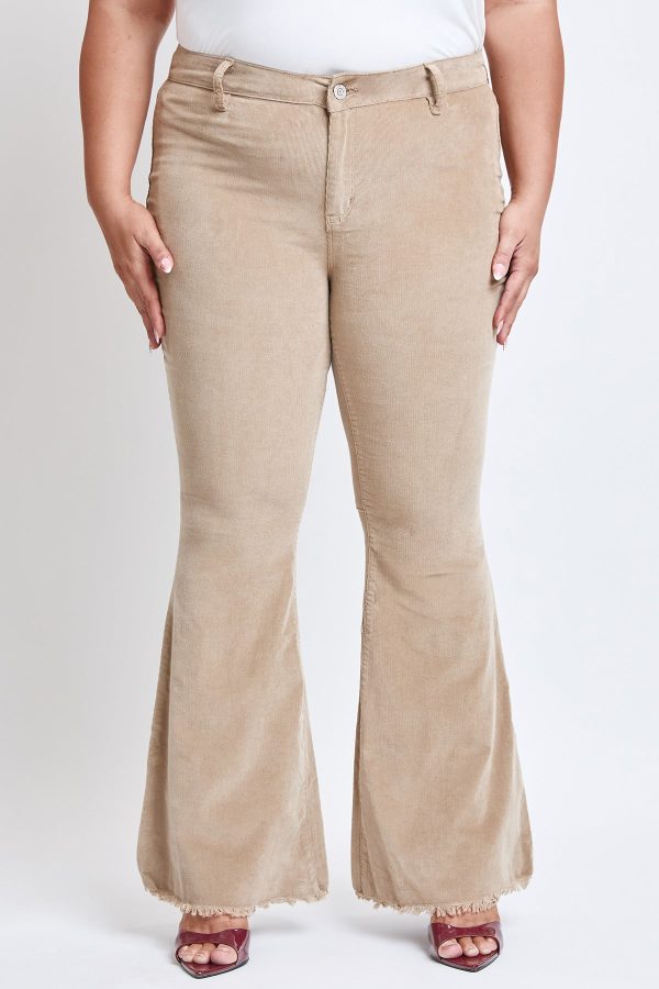 Women's Plus Corduroy Flare Pants - Image 4