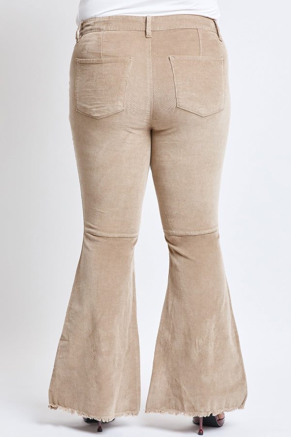 Women's Plus Corduroy Flare Pants - Image 2