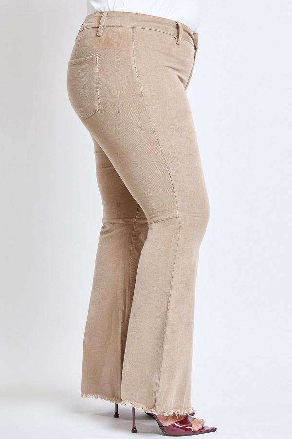 Women's Plus Corduroy Flare Pants - Image 3