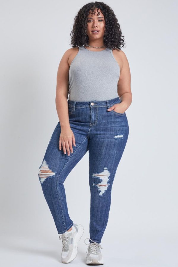 Women's Plus WannaBettaButt Skinny Jeans - Image 2