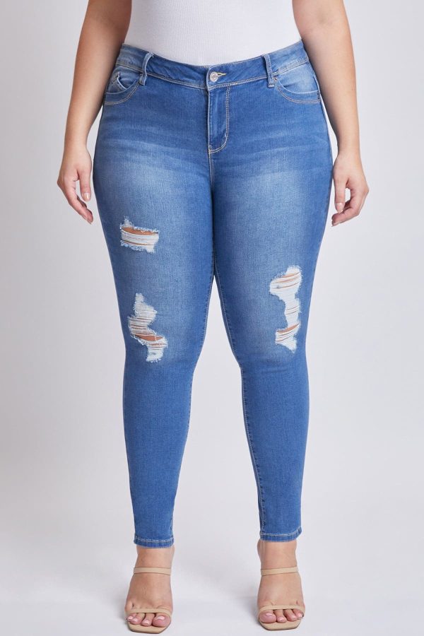 Women's Plus Sustainable WannaBettaButt Skinny Jeans - Image 2